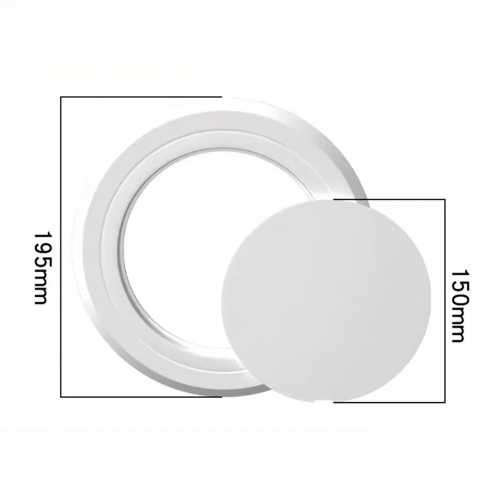 Round PVC Access Panel Self-Adhesive Wall Hole Cover | 5 Sizes