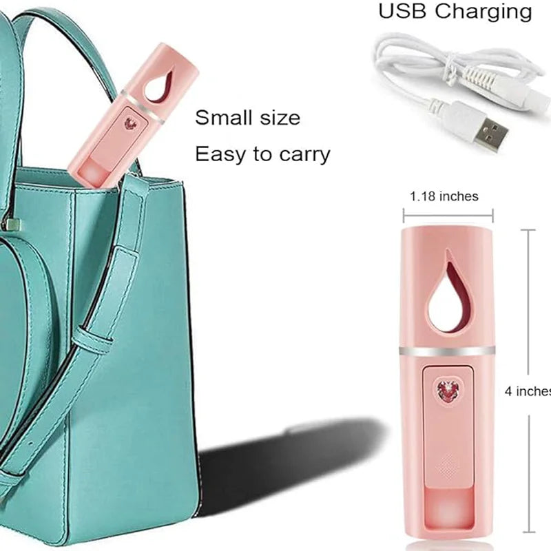 OREADEX Mini Nano Mist Facial Sprayer – Portable Skin Hydration