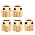 5-Pack MK7 MK8 Brass Extruder Drive Gear 26/40 Tooth – Ender 3 CR10