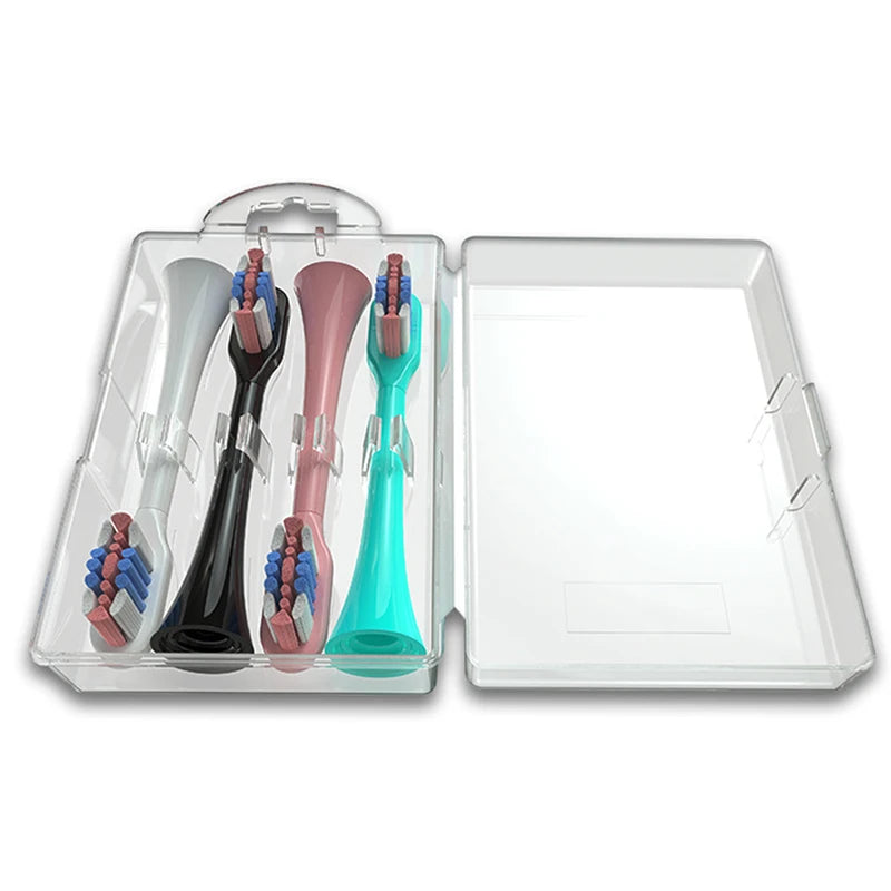 Electric Toothbrush Head Storage Case – Clear Travel Box