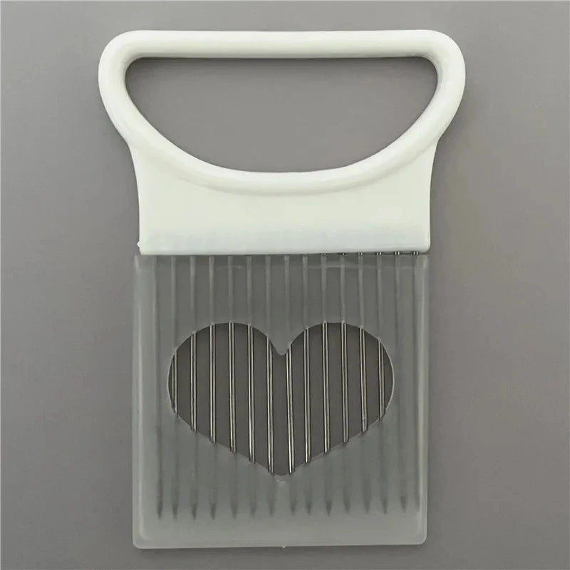 Stainless Steel Onion Slicer Holder & Vegetable Cutting Fork