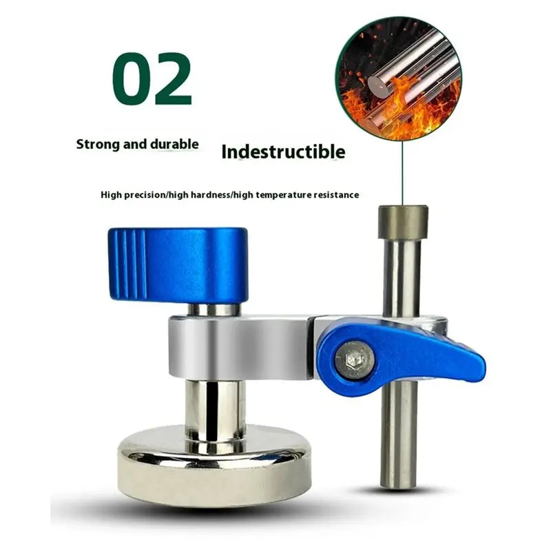 Magnetic CNC Workpiece Locator Self-Centering Auxiliary Vise