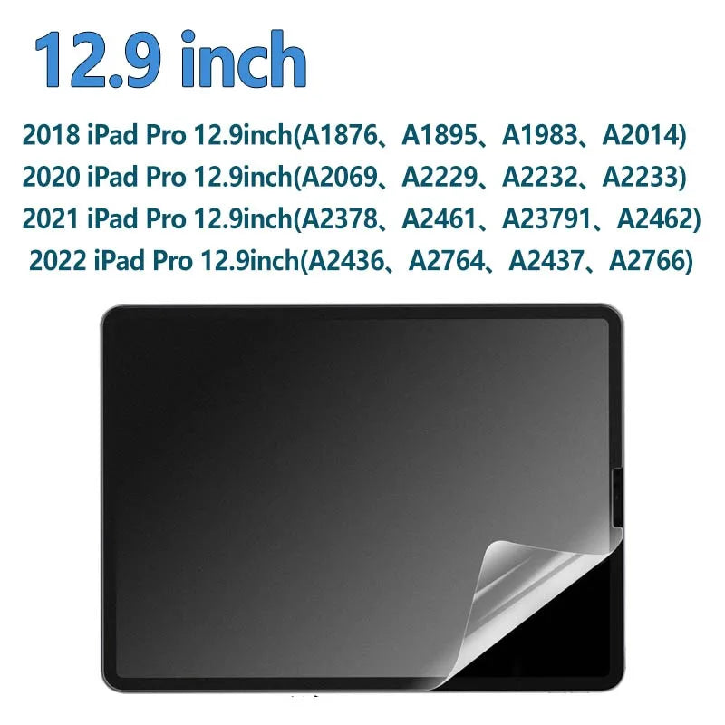 Paper-Like Screen Protector for 2022 iPad Pro 12.9" Anti-Glare
