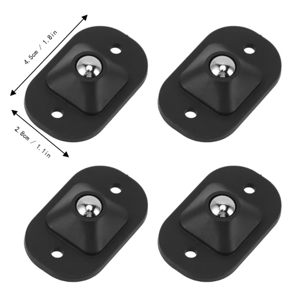 12-Pack Self Adhesive Mini Swivel Caster Wheels | 360° Rotation