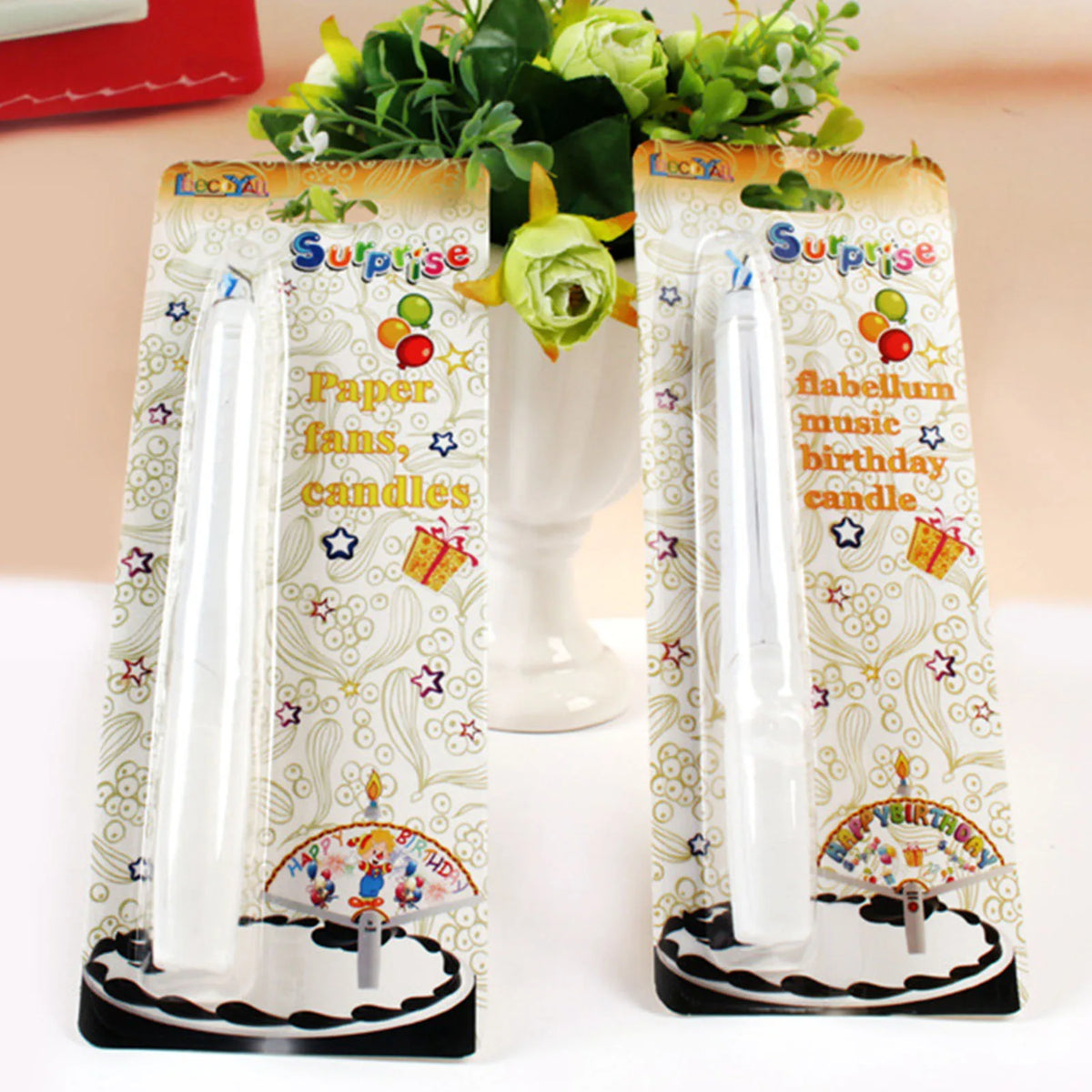 Clown Fan Banner Birthday Candle – Unique Party Cake Decor