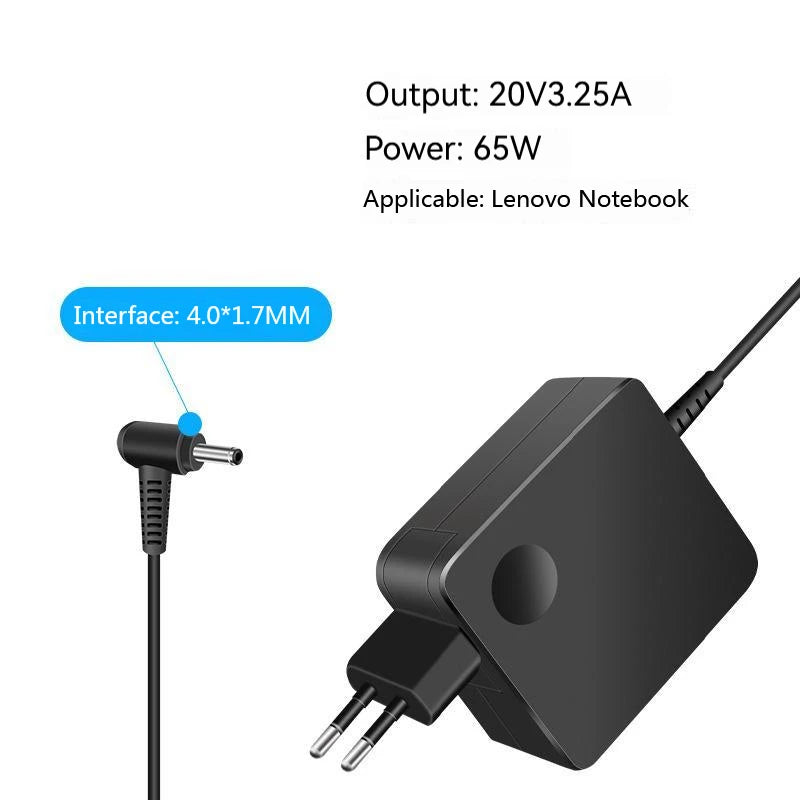 65W 20V Laptop Charger AC Adapter for Lenovo IdeaPad 330 320 510