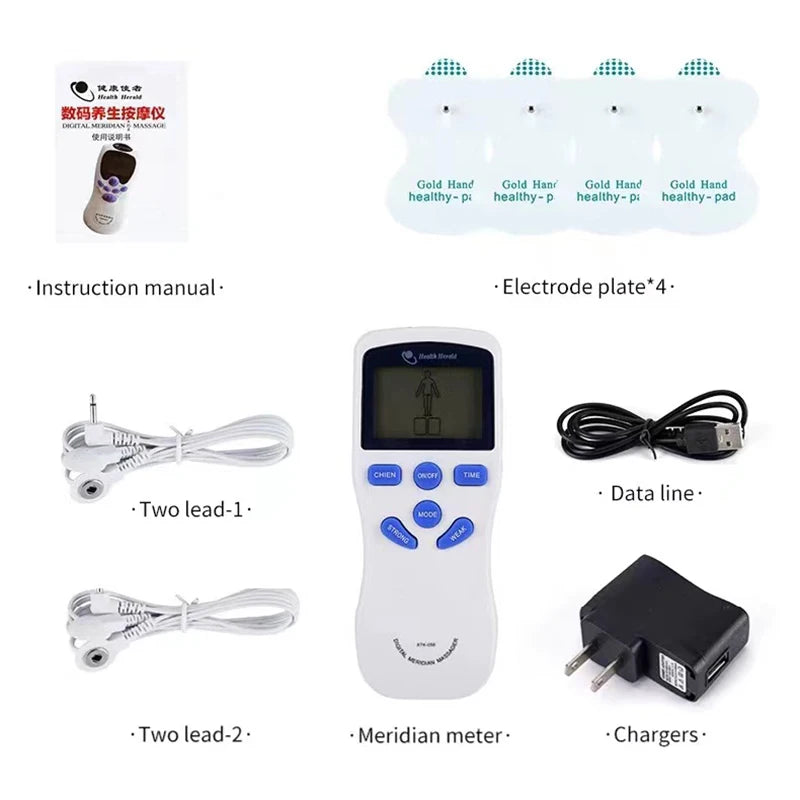 TENS Dual-Channel Muscle Stimulator & Body Massager Device