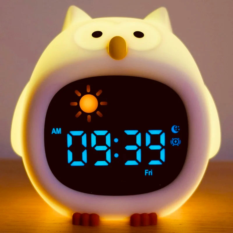 Kids Puppy Sleep Trainer Alarm Clock with Touch Night Light
