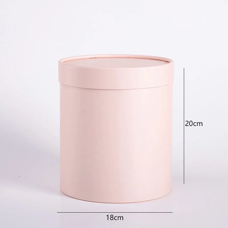 Round Kraft Paper Flower Gift Box – Wedding & Party Décor