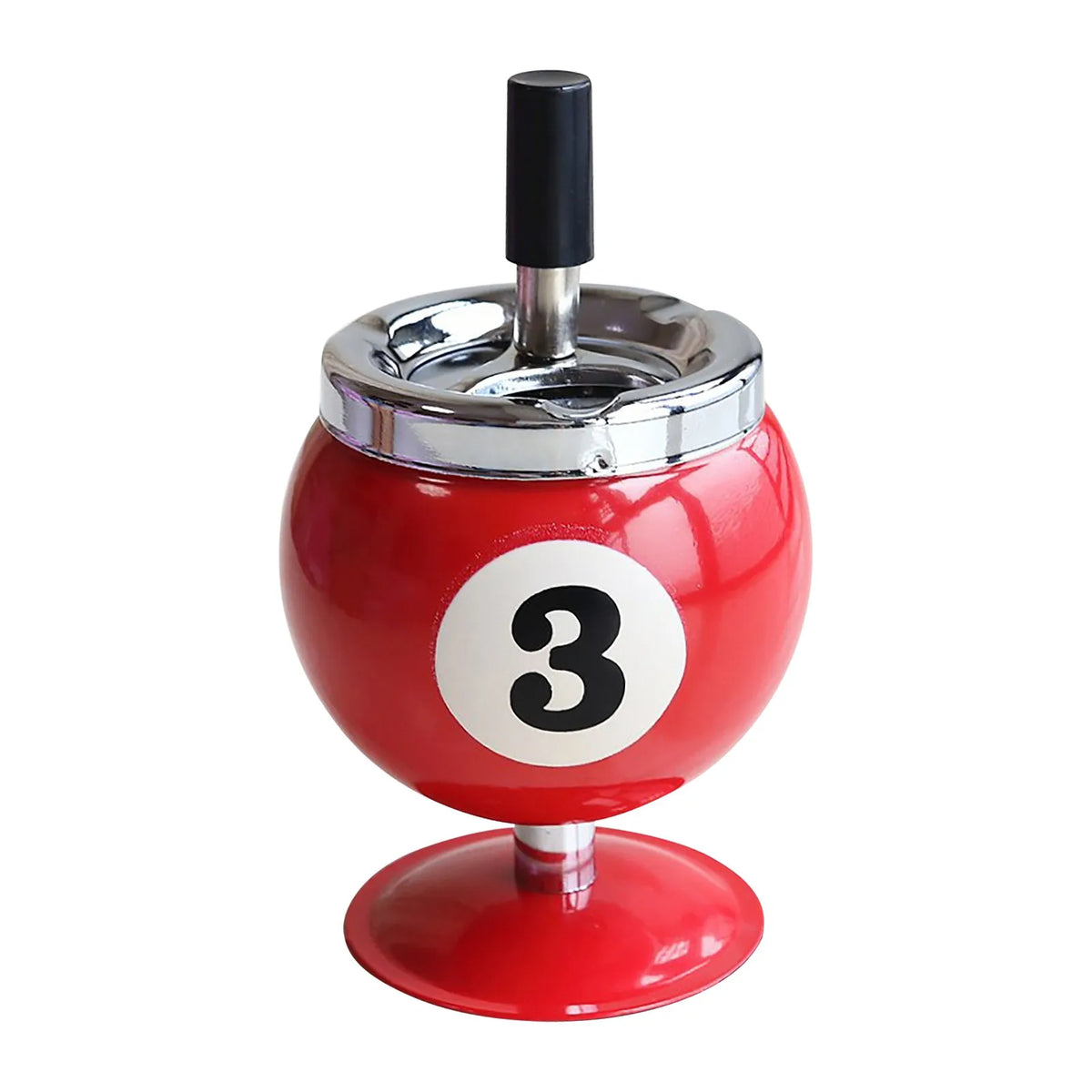 VIBE Billiard Ashtray with Lid – Windproof Metal Cigar Ashtray