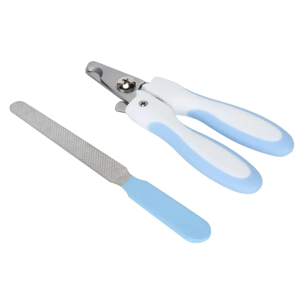 Stainless Steel Pet Nail Clippers with File – Dog & Cat