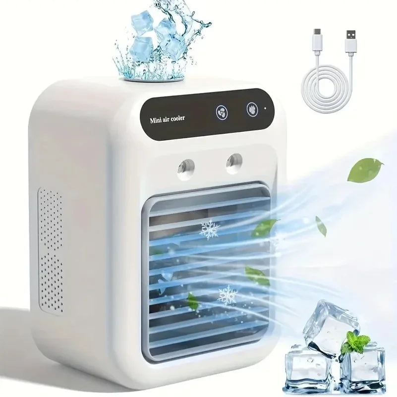 Mini USB Portable Cooling Fan & Humidifier – Home & Office