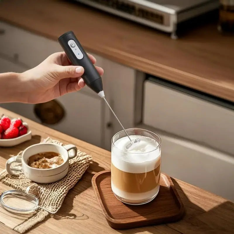 VIBE Handheld Electric Milk Frother & Coffee Whisk Mixer