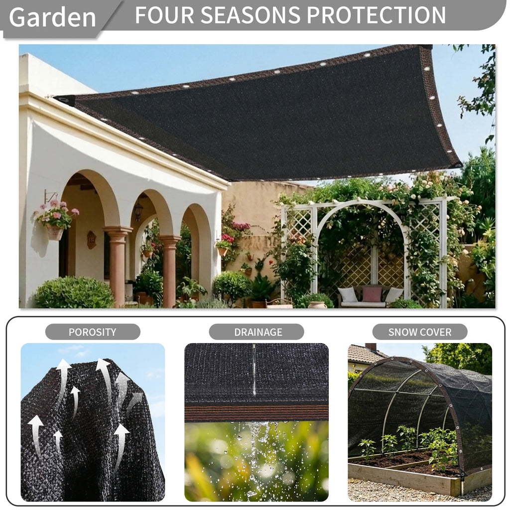 70-80% Garden Sunshade Net – Greenhouse & Privacy Cover