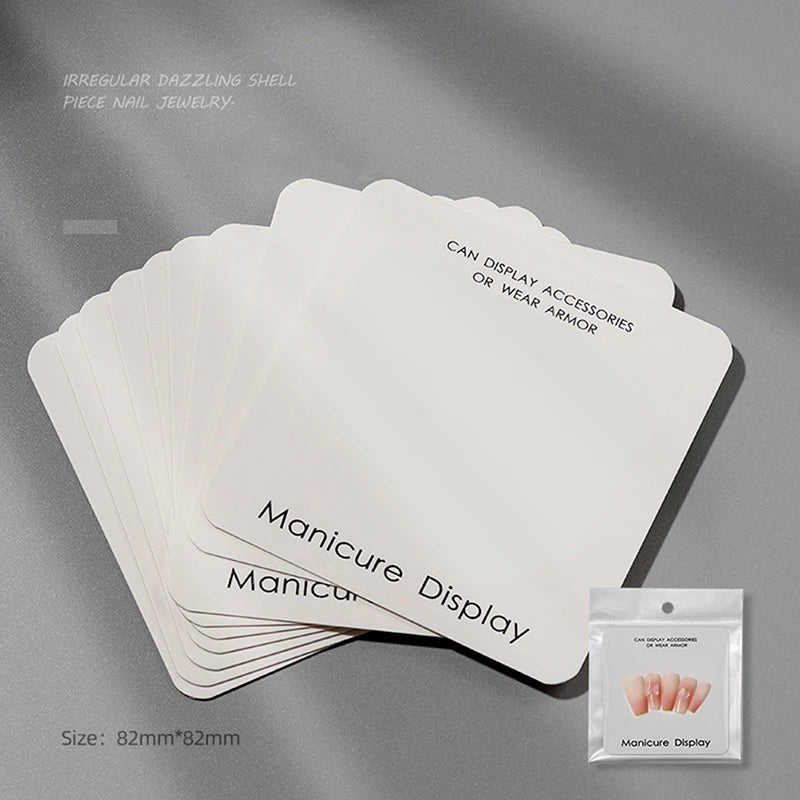 10Pcs Press On Nail Display Cards – Packaging for Small Business