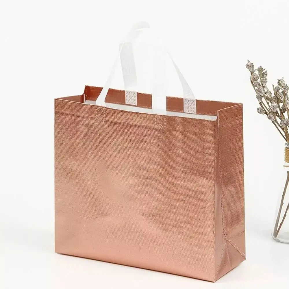 Reusable Non-Woven Shopping Tote Bag – Solid Color Handbag