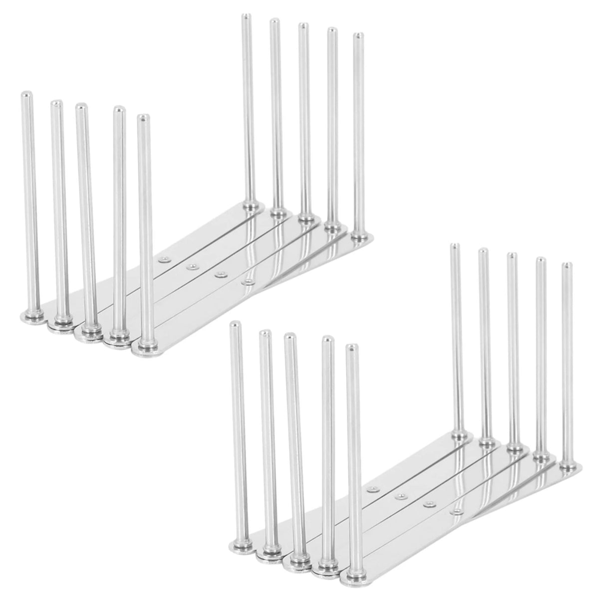8-Pack Extendable Pot Lid Holders & Steamer Rack | Steel