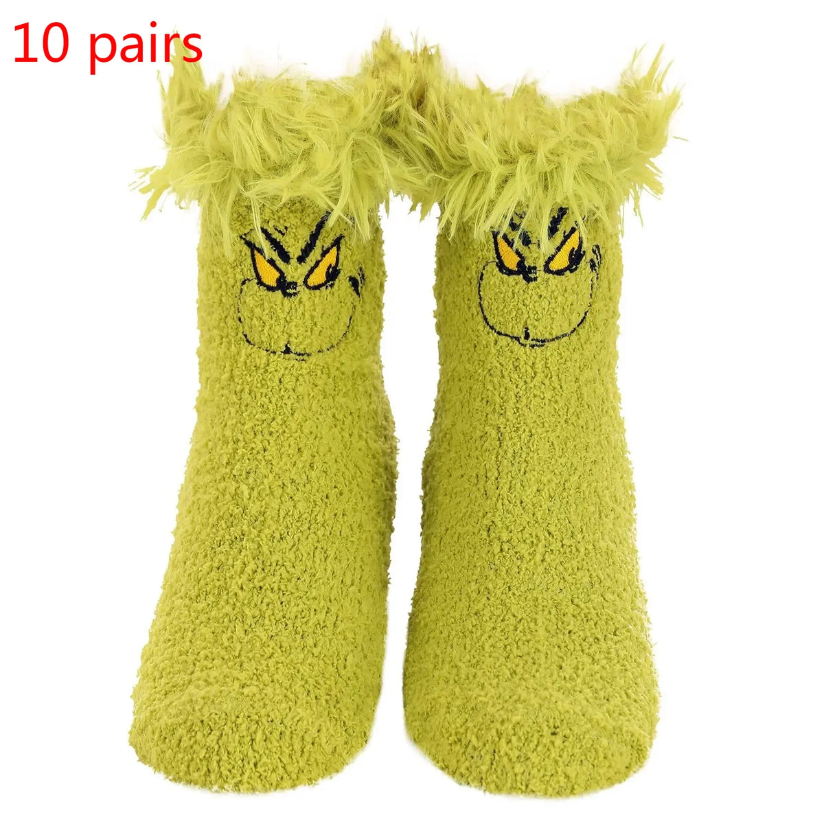 Green Letter Knitted Christmas Stocking Tree Pendant Décor