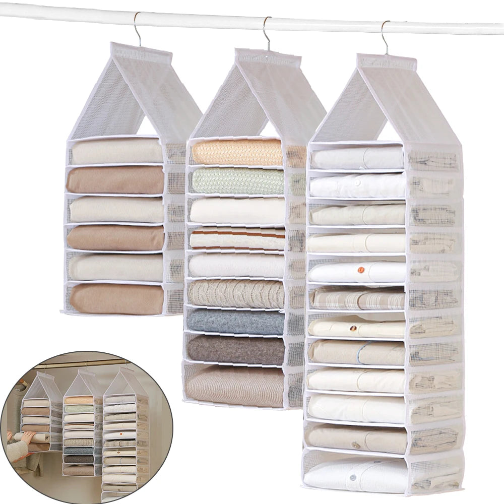 Hanging Closet Organizer Storage Bag – 6, 9 & 12 Grids
