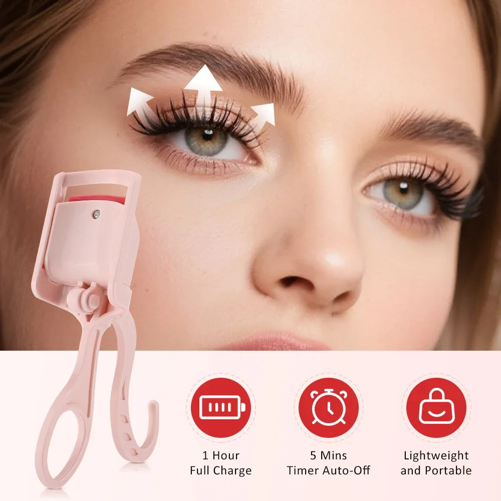Moajaza Heated Electric Eyelash Curler – USB-C Rechargeable