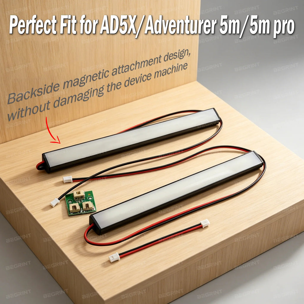 Magnetic LED Light Strip for Flashforge AD5X & Adventurer 5M Pro