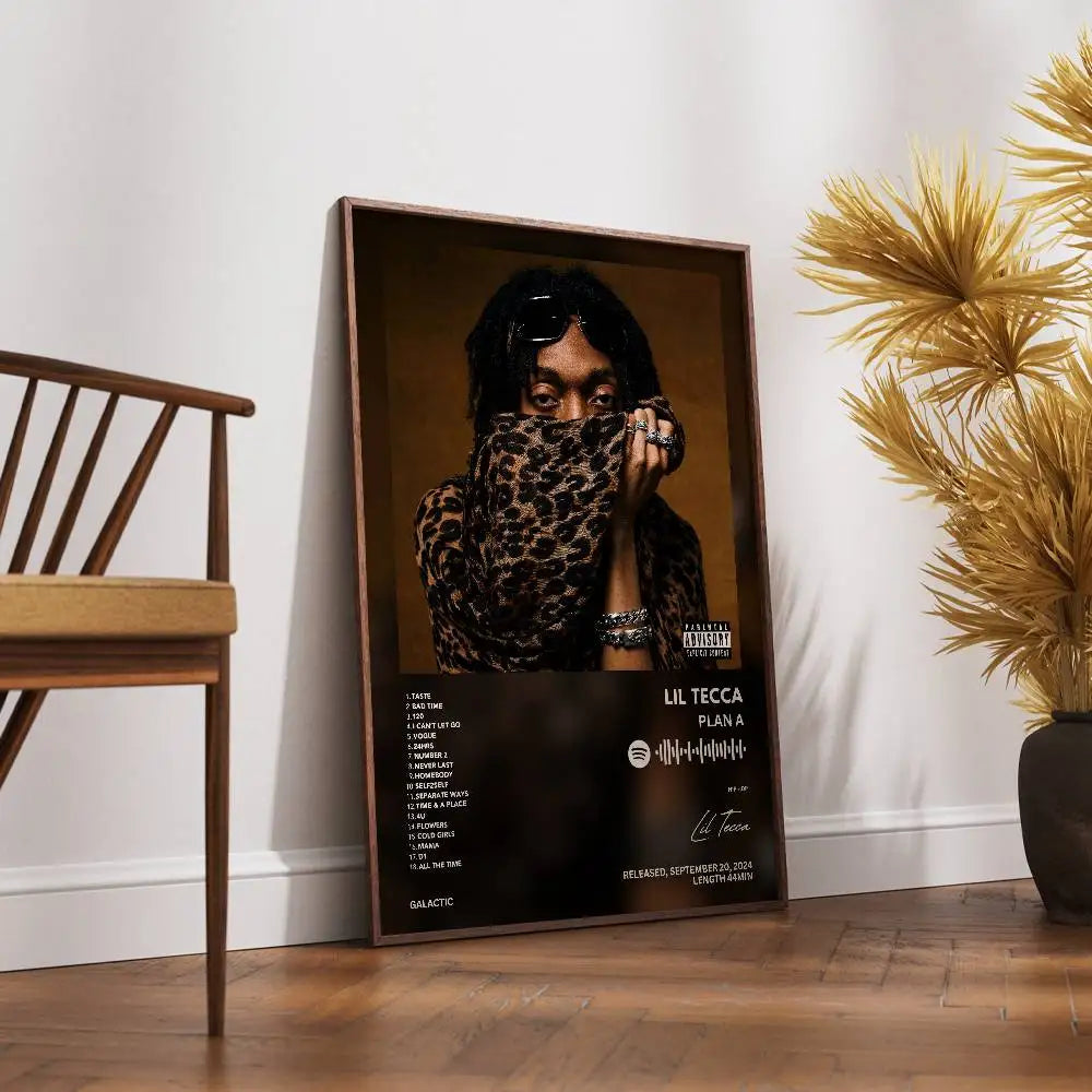 Lil Tecca Plan A Self-Adhesive Waterproof Art Poster