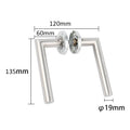 VIBE Stainless Steel Interior Door Handle Lever Lock Set