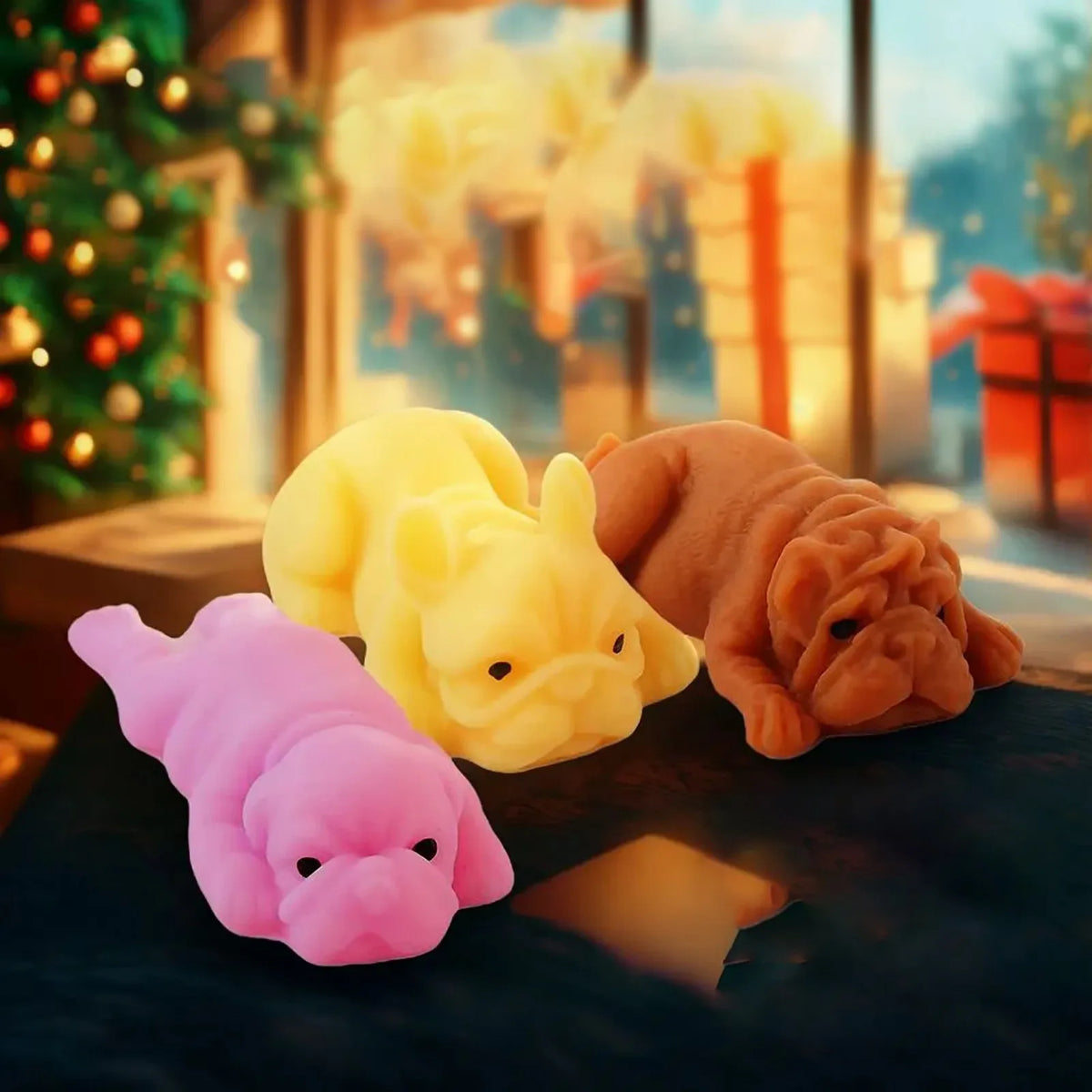 Squishy Kawaii Shar Pei Dog Fidget Toy – Decompression Squish
