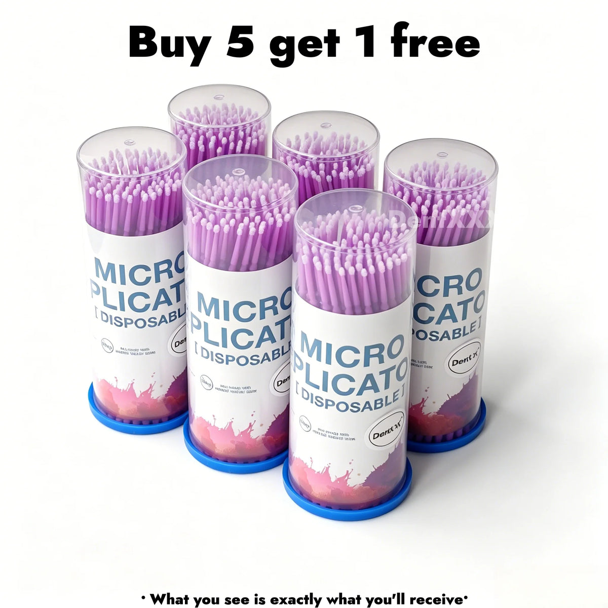 Disposable Micro Applicator Brushes 100pc | Bendable Precision Tips
