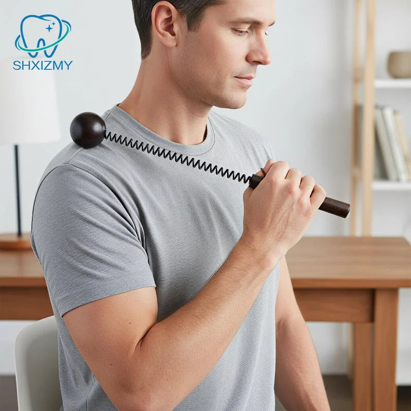 Sandalwood Acupoint Tapping Massage Hammer – Spring Handle