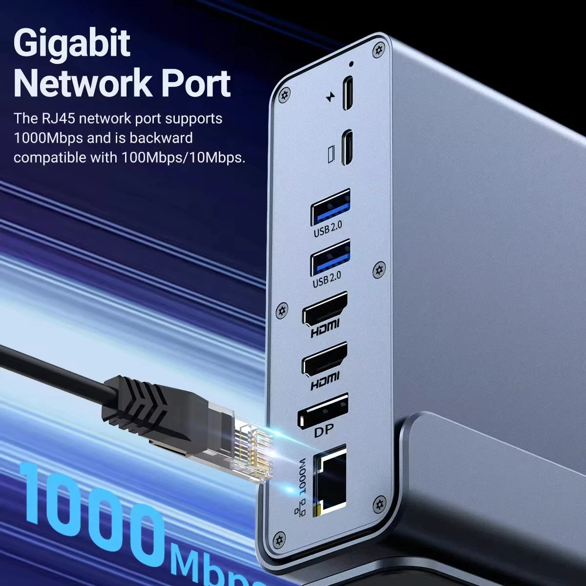 VIBE 15-in-1 USB-C Docking Station 4K@60Hz Triple Display