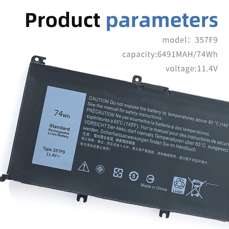 SUOZHAN 357F9 Battery for Dell Inspiron 15 7559 7557 7566 7567