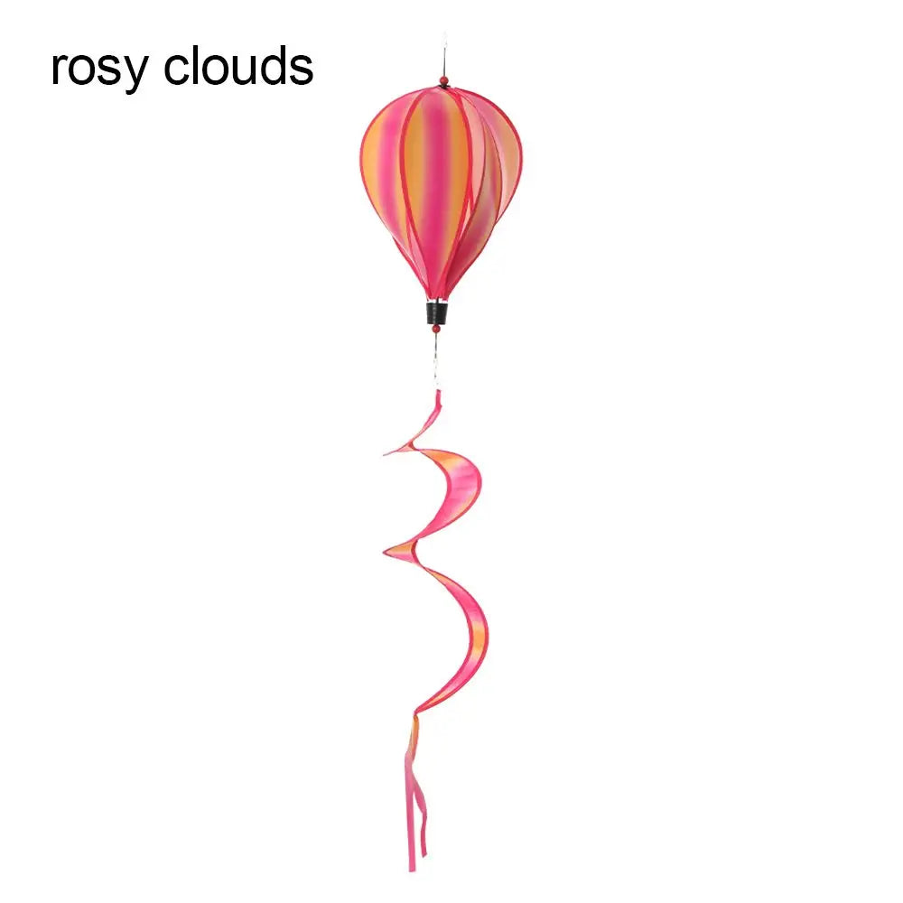 Hot Air Balloon Garden Wind Spinner Outdoor Pinwheel 110cm
