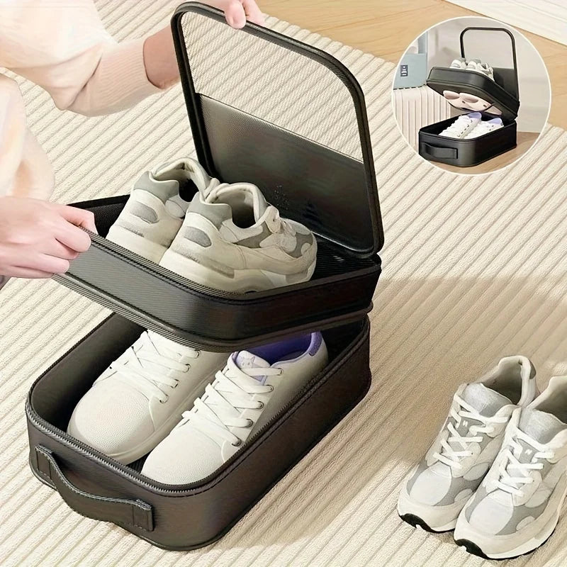 Large Travel Shoe Bag – Breathable Mesh Dustproof Organizer