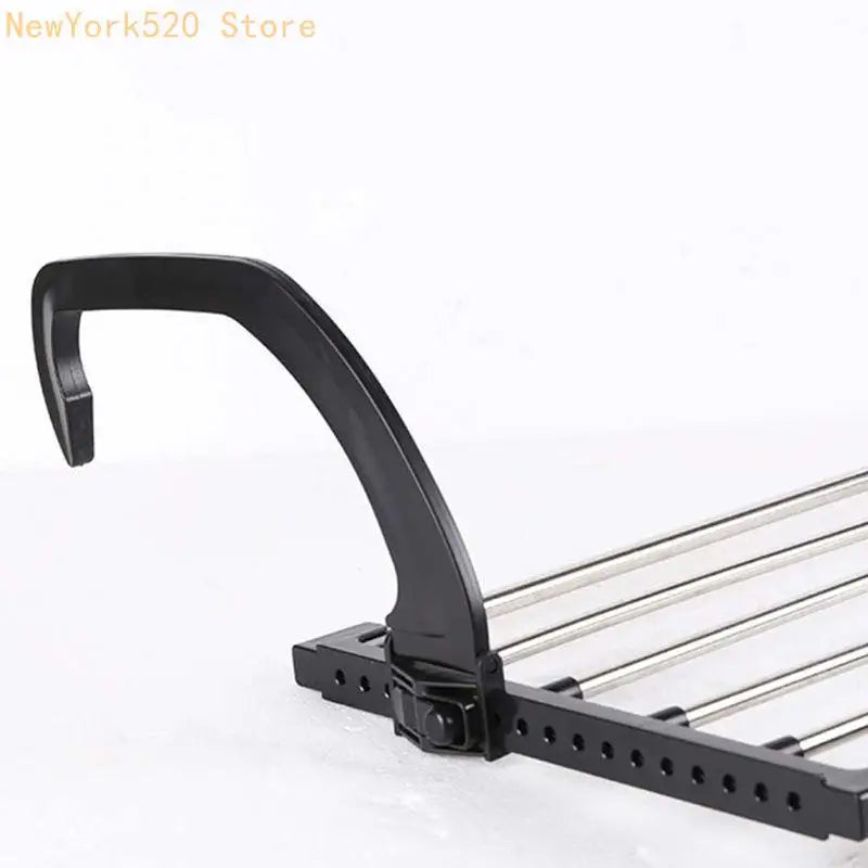 Folding Stainless Steel Drying Rack – Balcony & Laundry Holder