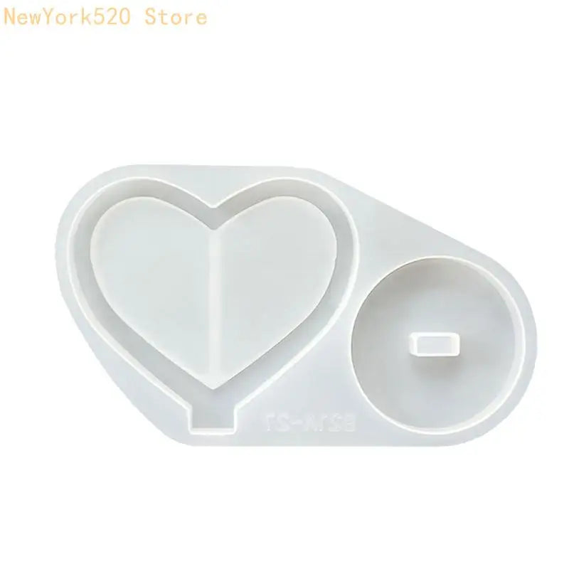 Silicone Resin Mold – Heart Square Fan Photo Frame DIY