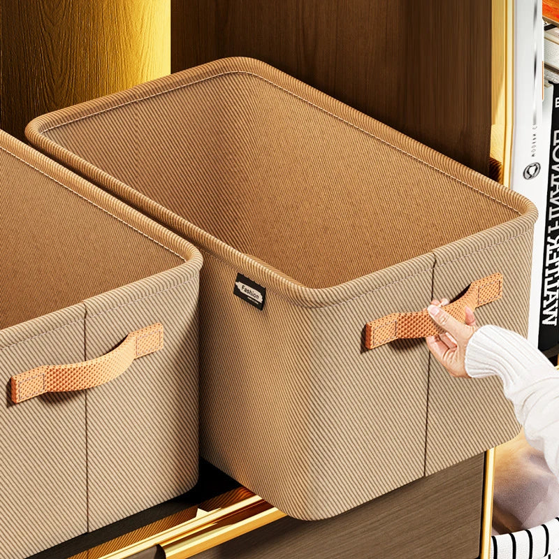 Foldable Clothes Storage Box – Stackable Wardrobe Organizer
