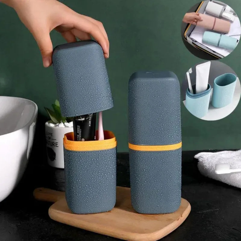 Portable Travel Toothbrush & Toothpaste Holder – Camping Case