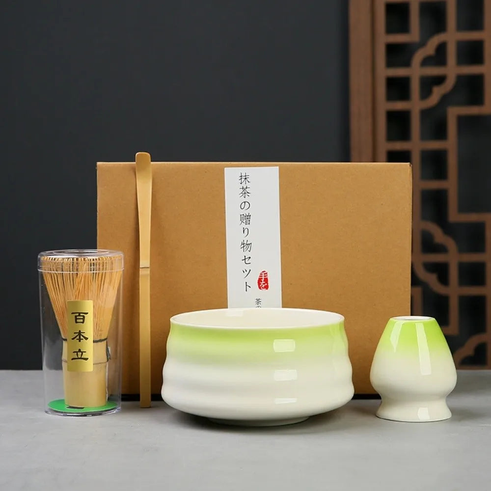 Japanese Matcha Tea Set – Bamboo Whisk, Bowl & Scoop