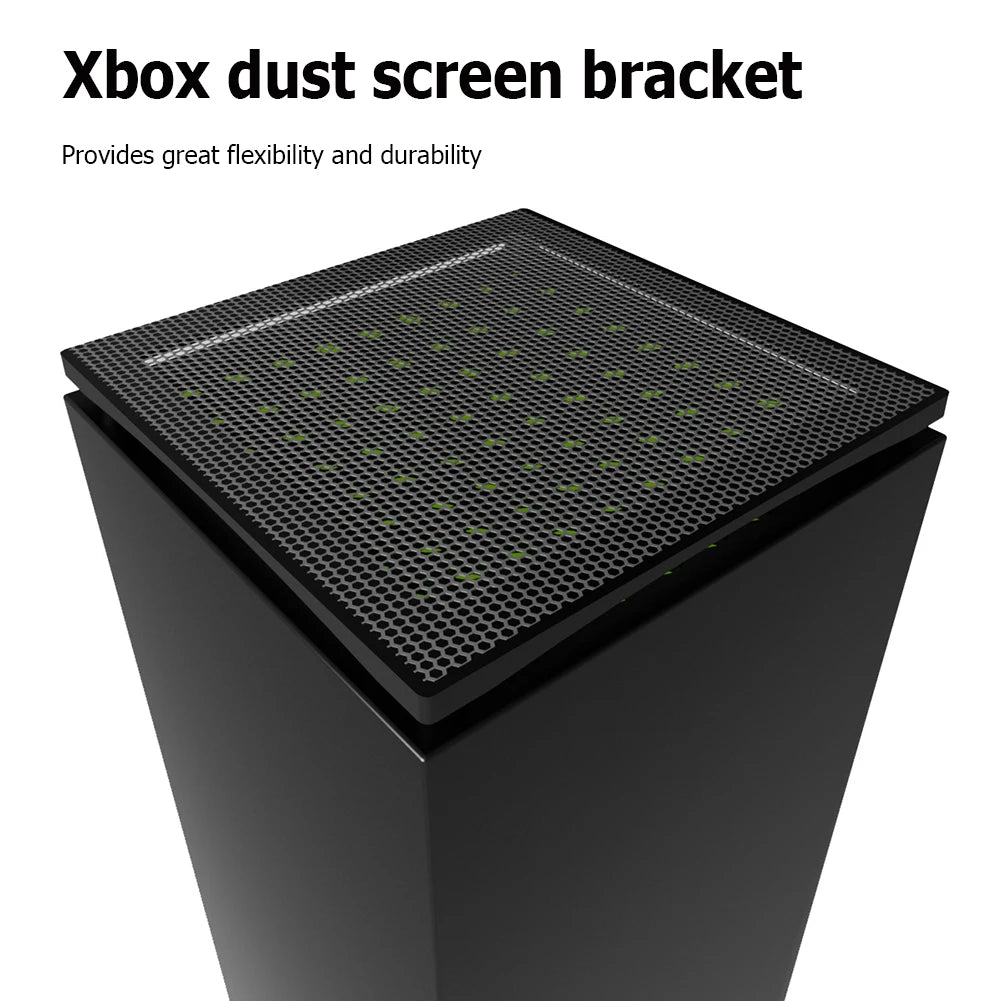 Xbox Series X Dust Filter Cover with 4 Silicone Plugs – PVC