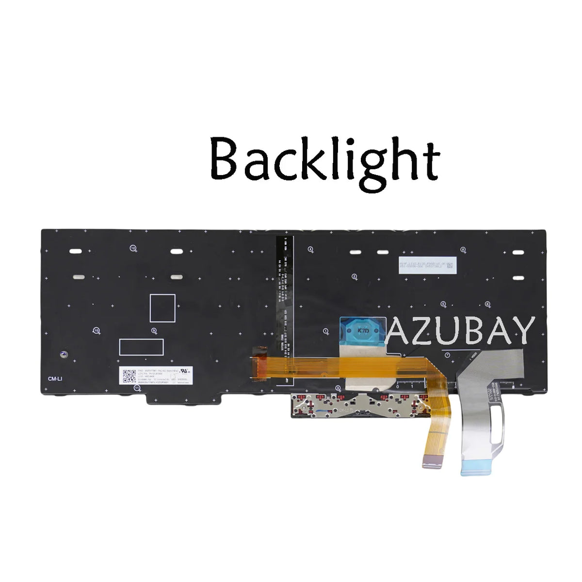 AZUBAY Backlit Keyboard Lenovo ThinkPad E585 E590 E595 Nordic