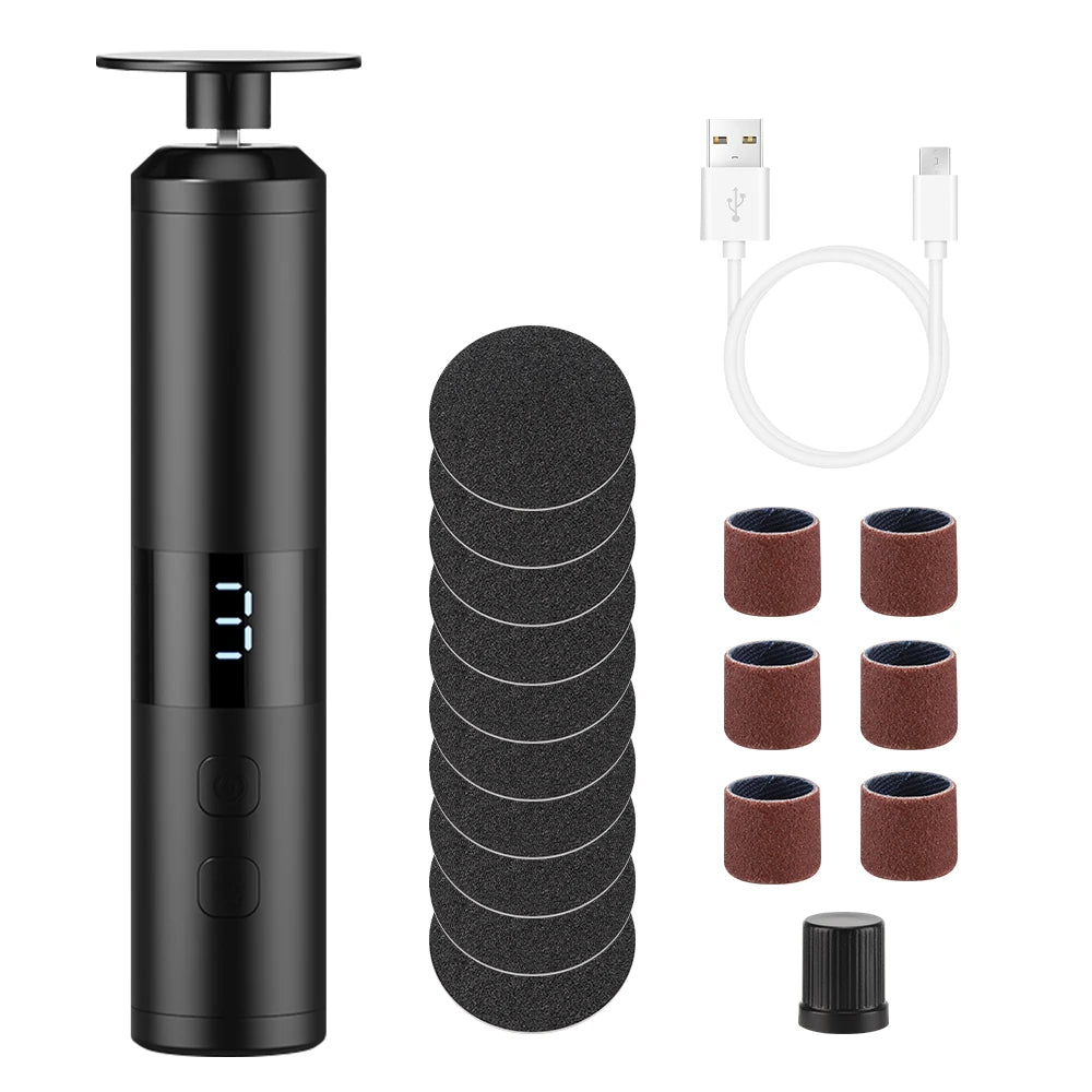 AFDEAL 2-in-1 Electric Callus Remover Pen & Nail File Tool