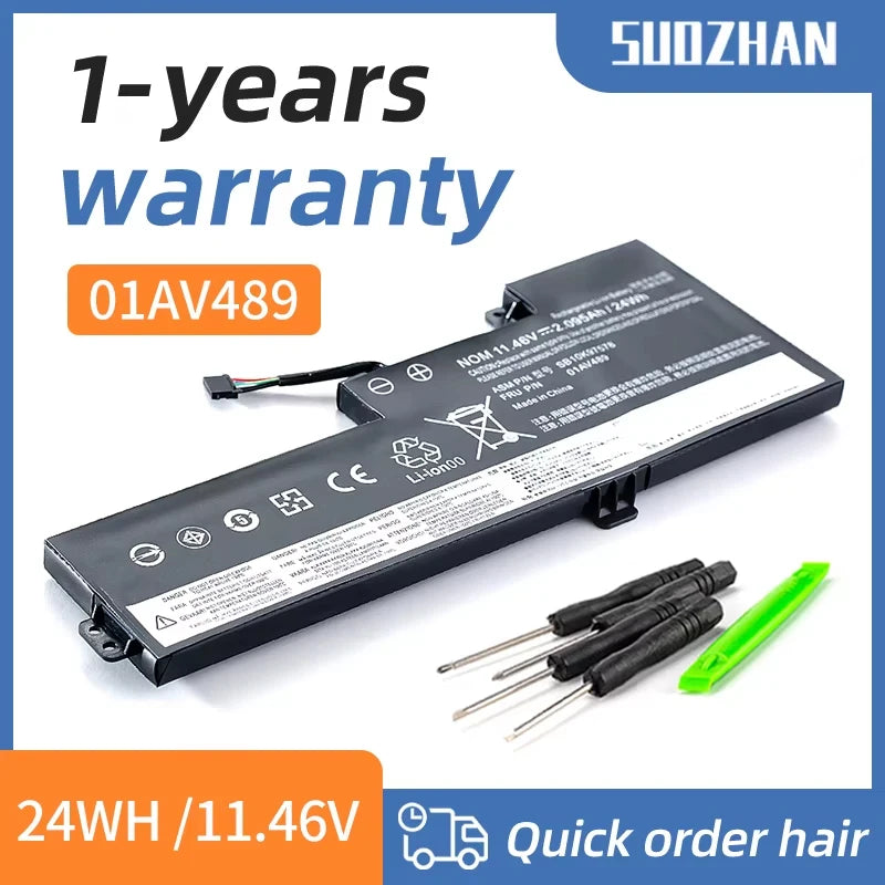 SUOZHAN 01AV489 Battery for Lenovo ThinkPad T470 T480 A475 A485