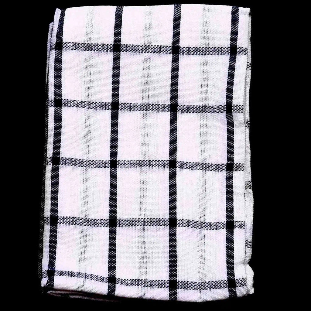 6-Pack Blue White Plaid Cotton Kitchen Tea Towels 40×60cm
