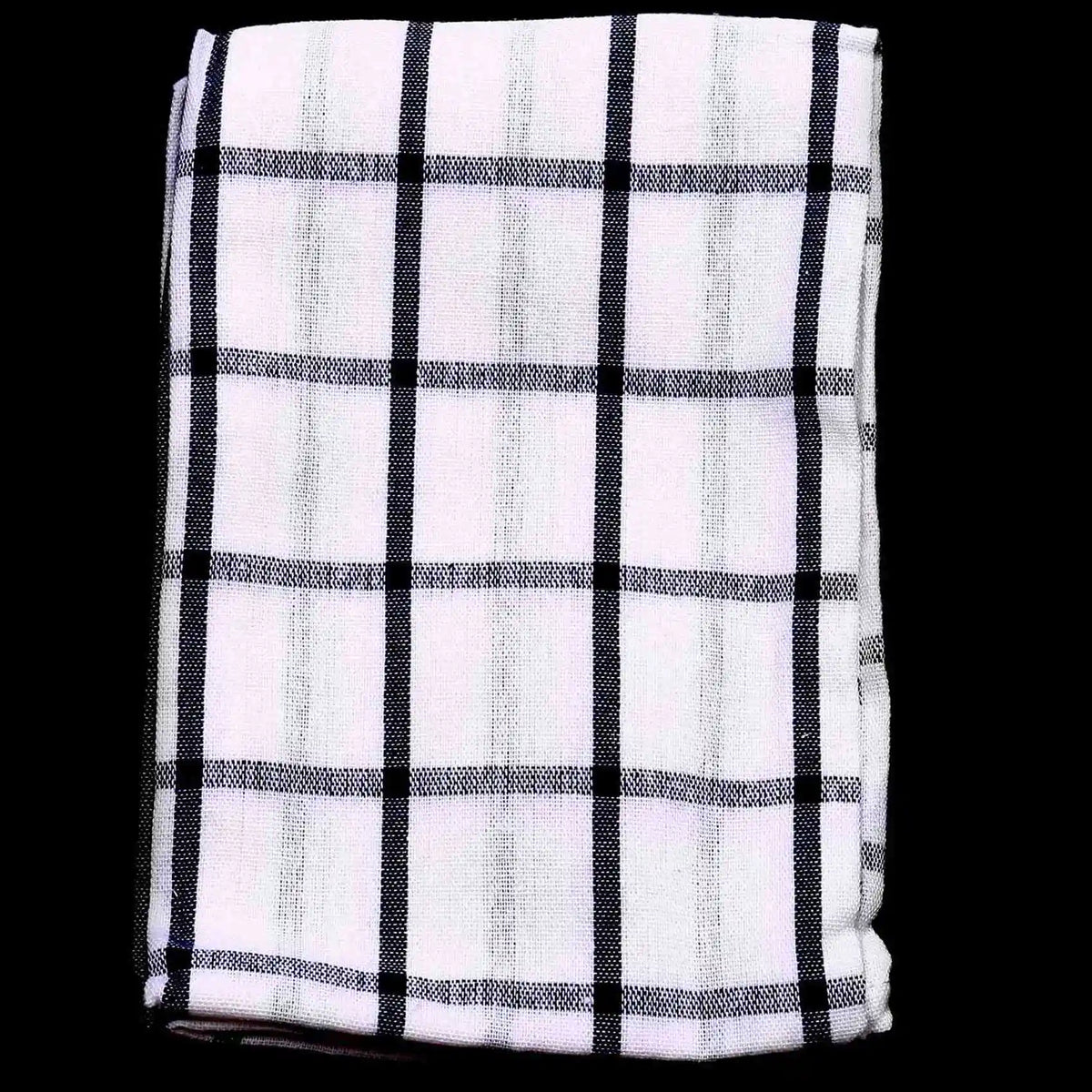 6-Pack Blue White Plaid Cotton Kitchen Tea Towels 40×60cm