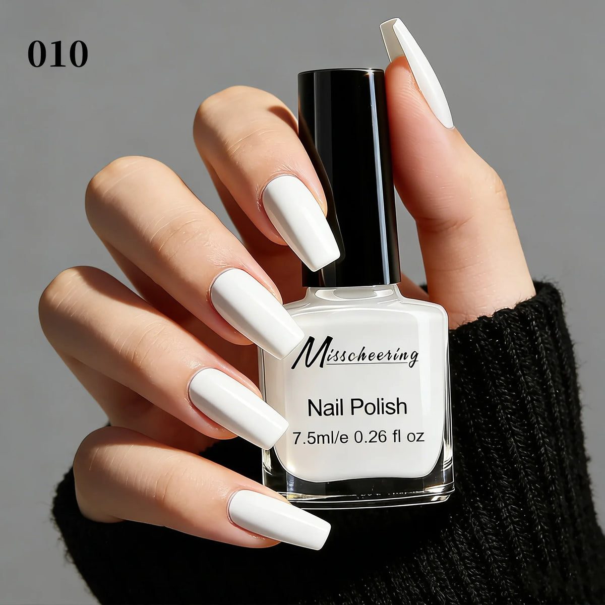 Misscheering 20 Colors Peel-Off Nail Polish – Glitter & Nude
