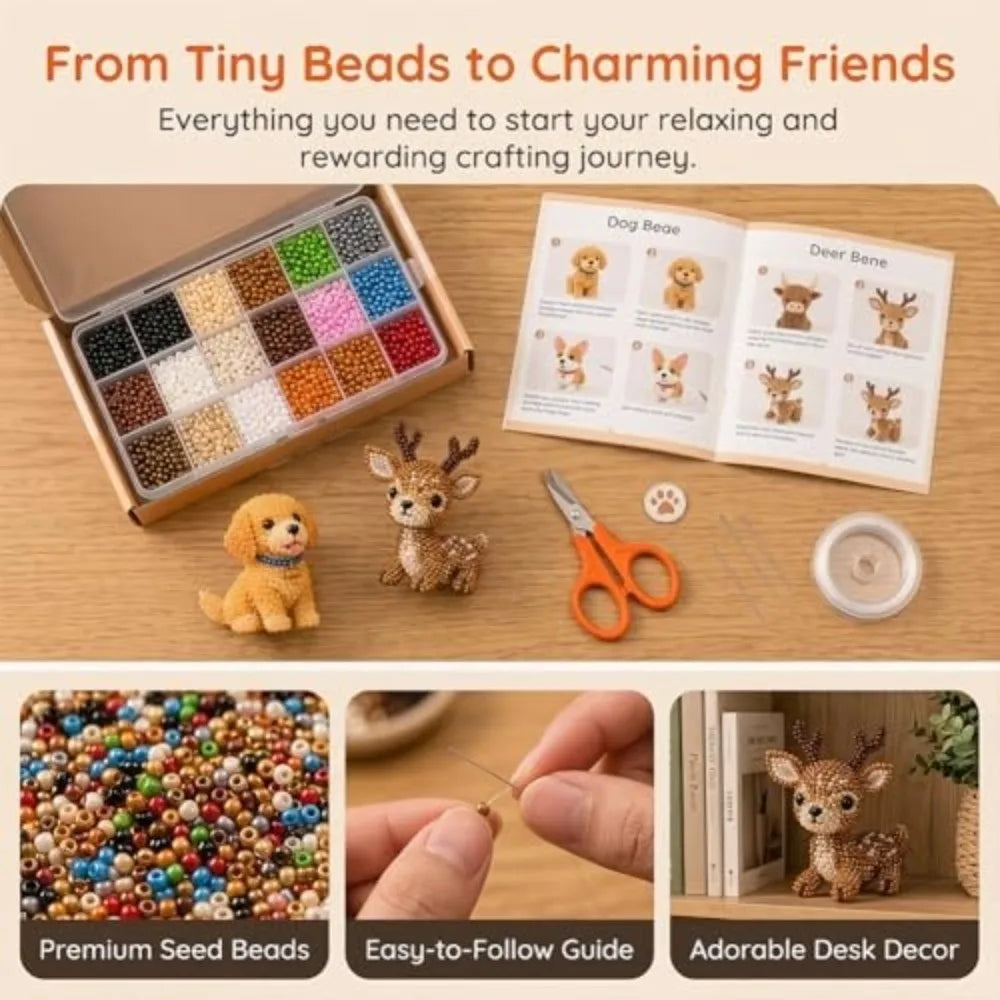 3D Bead Art DIY Kit – Character Series Handmade Beading Set