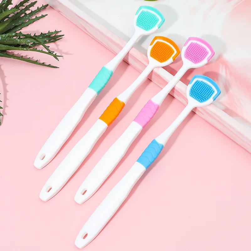 Double-Sided Tongue Cleaning Brush – Plaque & Fresh Breath