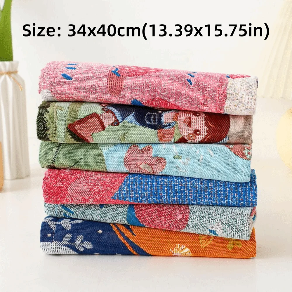 4-Layer Cotton Gauze Kitchen Hand Towel 34x40cm – Quick Dry