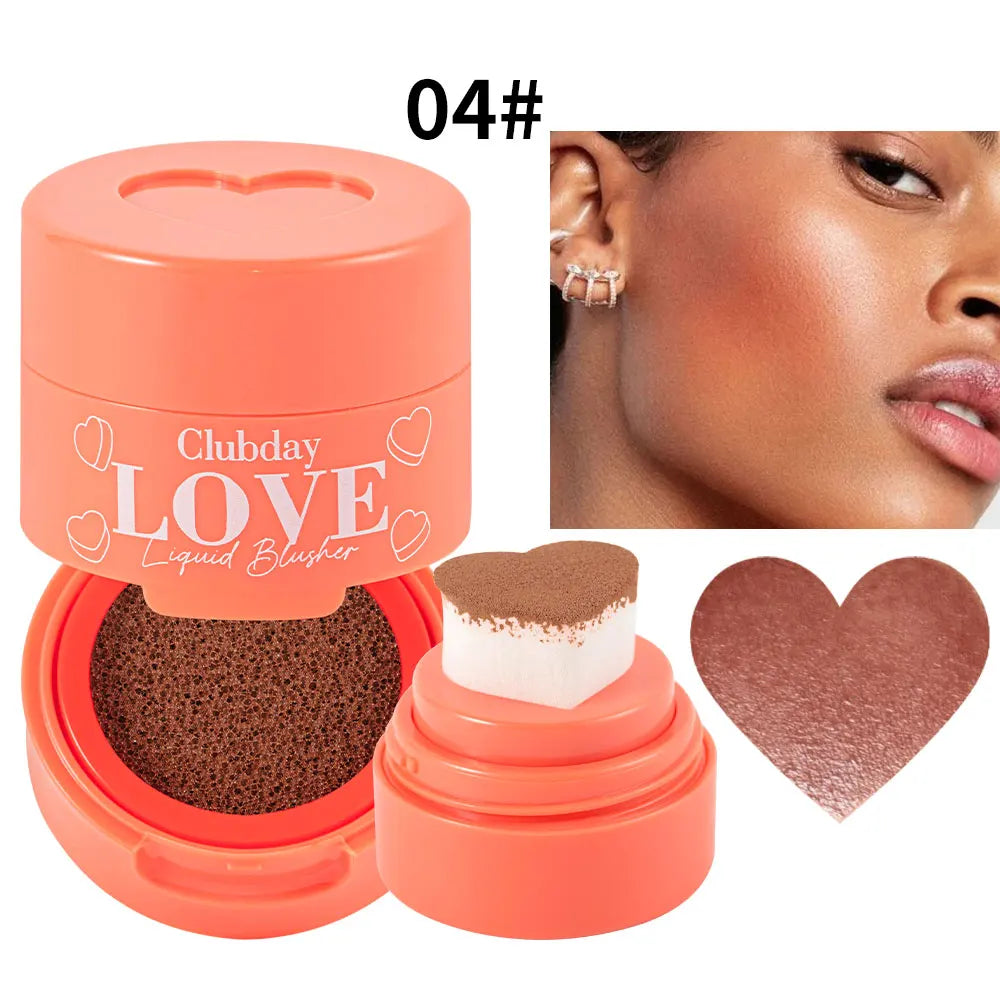 OREADEX Heart Stamp Liquid Blush – Waterproof Coral Pink